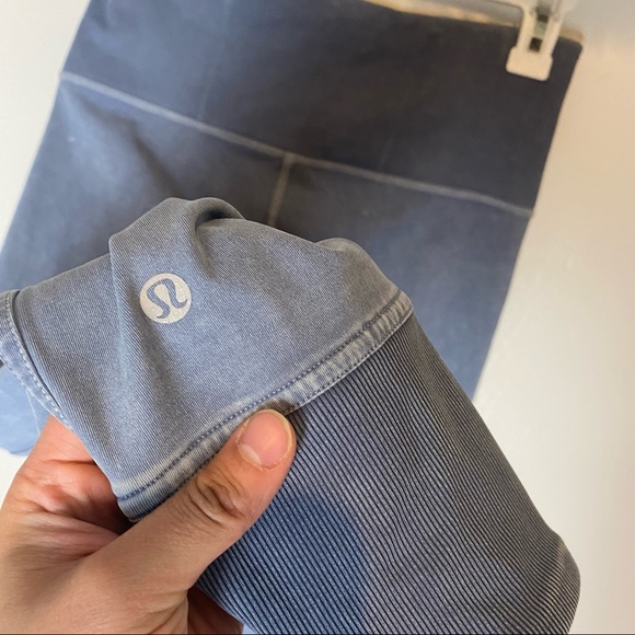 Lululemon special edition Wunder Under high waisted ribbed  light blue leggings - Picture 6 of 14